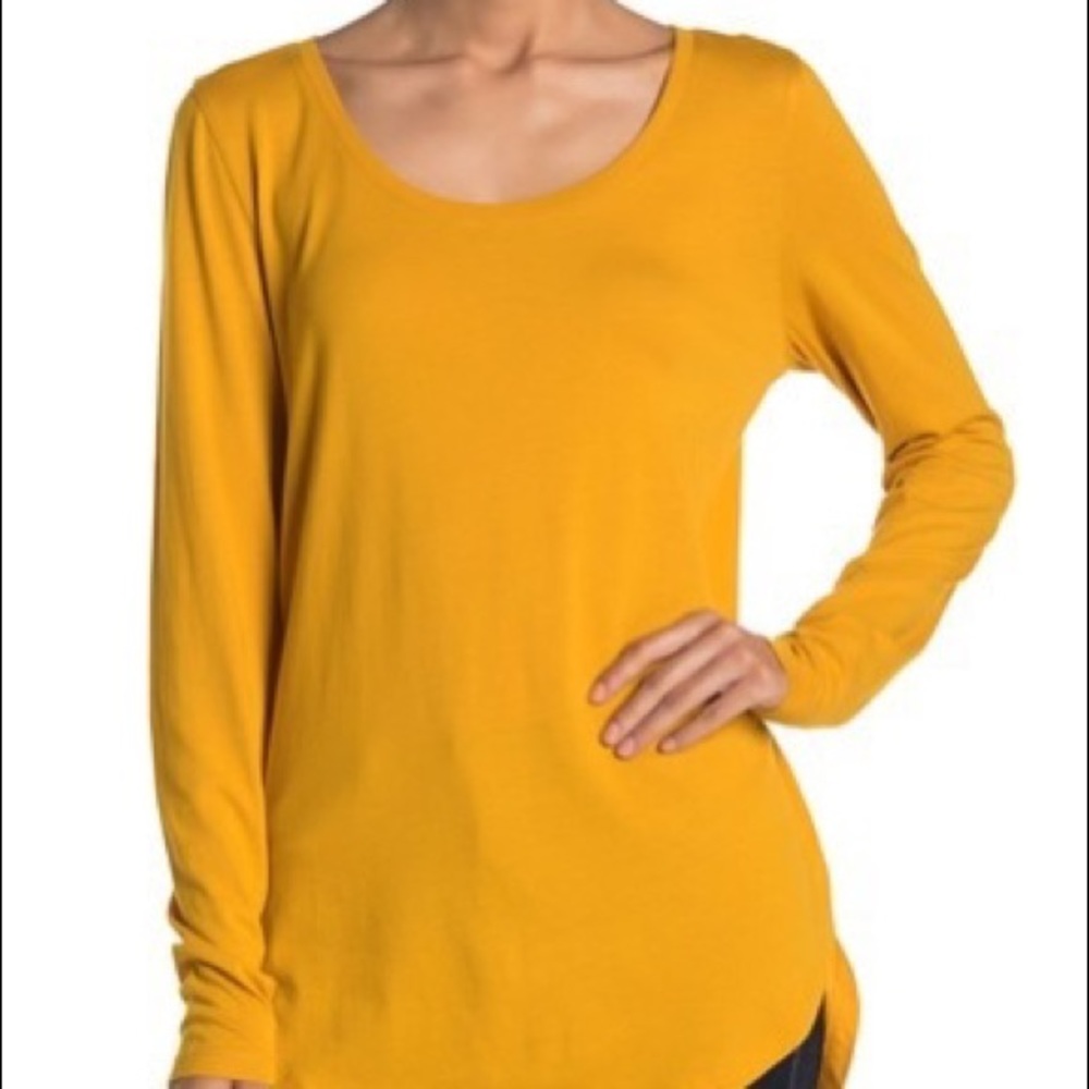Abound Scoop Neck Long Sleeve Top